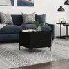 Image de Table Basse Noir 50x50x40 Cm Bois D'ingénierie Vidaxl