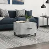 Image de Table Basse Gris Béton 50x50x40 Cm Bois D'ingénierie Vidaxl