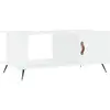 Image de Vidaxl table basse blanc 90x50x40 cm bois d'ingénierie