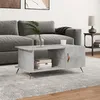Image de Table Basse Gris Béton 90x50x40 Cm Bois D'ingénierie Vidaxl