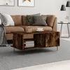Image de vidaXL Table basse chêne fumé 90x50x40 cm bois dingénierie 829489