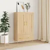 Image de Buffet Haut Chêne Sonoma 69,5x31x115 Cm Bois D'ingénierie Vidaxl