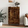 Image de Buffet Haut Chêne Fumé 69,5x31x115 Cm Bois D'ingénierie Vidaxl