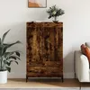 Image de Buffet Haut Chêne Fumé 69,5x31x115 Cm Bois D'ingénierie Vidaxl