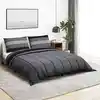Image de Ensemble De Housse De Couette Gris Foncé 155x220 Cm Coton Vidaxl