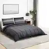 Image de Ensemble De Housse De Couette Gris Foncé 200x200 Cm Coton Vidaxl