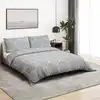 Image de Ensemble De Housse De Couette Gris 200x200 Cm Coton Vidaxl