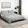 Image de Ensemble De Housse De Couette Gris 260x240 Cm Coton Vidaxl