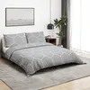 Image de Ensemble De Housse De Couette Gris 200x220 Cm Coton Vidaxl
