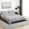 Image de Ensemble De Housse De Couette Gris 140x200 Cm Coton Vidaxl
