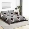Image de Ensemble De Housse De Couette Gris 140x200 Cm Coton Vidaxl