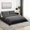 Image de Ensemble De Housse De Couette Gris Foncé 140x200 Cm Coton Vidaxl