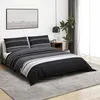 Image de Ensemble De Housse De Couette Noir Et Blanc 260x220 Cm Coton Vidaxl