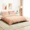 Image de Ensemble De Housse De Couette Rose 155x220 Cm Coton Vidaxl
