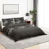 Image de Ensemble De Housse De Couette Noir 220x240 Cm Coton Vidaxl