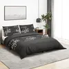 Image de vidaXL Ensemble de housse de couette Noir 220x240 cm Coton 136527