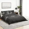 Image de vidaXL Ensemble de housse de couette Noir 200x220 cm Coton 136532