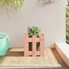 Image de Jardinière Avec Design De Clôture 30x30x30 Cm Douglas Massif Vidaxl