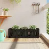 Image de Lit Surélevé De Jardin Design De Clôture 100x30x30cm Pin Massif Vidaxl