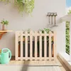 Image de Lit Surélevé De Jardin Design De Clôture 100x50x70cm Pin Massif Vidaxl