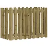 Image de Lit Surélevé De Jardin Design De Clôture Bois De Pin Imprégné Vidaxl