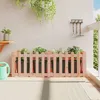 Image de Lit Surélevé De Jardin Design De Clôture Bois Douglas Massif Vidaxl