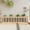 Image de Lit Surélevé De Jardin Design De Clôture 200x50x50cm Pin Massif Vidaxl