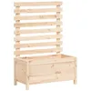 Image de Jardinière Avec Support 79x39,5x114 Cm Bois De Pin Massif Vidaxl