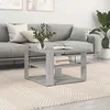 Image de vidaXL Table basse sonoma gris 595x595x40 cm bois dingénierie 834255