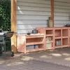 Image de Armoires De Cuisine D'extérieur Meppel 2 Pcs Bois Massif Douglas Vidaxl