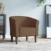 Image de Chaise Cabriolet Marron Tissu Vidaxl