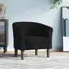 Image de Chaise Cabriolet Noir Tissu Vidaxl