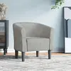 Image de Chaise Cabriolet Gris Clair Velours Vidaxl