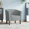 Image de Chaise Cabriolet Gris Foncé Velours Vidaxl