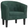 Image de Vidaxl chaise cabriolet de massage vert foncé velours