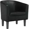Image de Fauteuil Noir Similicuir Vidaxl
