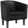 Image de Vidaxl fauteuil noir similicuir