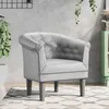 Image de vidaXL Fauteuil argenté similicuir 356498
