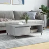 Image de Table Basse Gris Béton 90x60x35 Cm Bois D'ingénierie Vidaxl