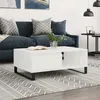 Image de Table Basse Blanc 90x60x35 Cm Bois D'ingénierie Vidaxl