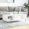 Image de Table Basse Blanc 104x60x35 Cm Bois D'ingénierie Vidaxl