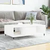 Image de Table Basse Blanc Brillant 104x60x35 Cm Bois D'ingénierie Vidaxl