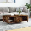 Image de Table Basse Chêne Fumé 104x60x35 Cm Bois D'ingénierie Vidaxl