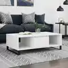 Image de Table Basse Blanc 104x60x35 Cm Bois D'ingénierie Vidaxl