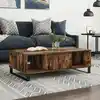 Image de Table Basse Chêne Fumé 104x60x35 Cm Bois D'ingénierie Vidaxl