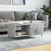 Image de vidaXL Table basse gris béton 90x50x40 cm bois dingénierie 829192