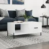 Image de vidaXL Table basse blanc 90x50x40 cm bois dingénierie 829220