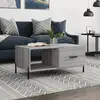 Image de Table Basse Sonoma Gris 90x50x40 Cm Bois D'ingénierie Vidaxl