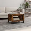 Image de vidaXL Table basse chêne fumé 60x50x40 cm bois dingénierie 829265