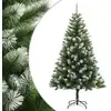 Image de Sapin De Noël Artificiel À Charnières Avec Neige Floquée 240 Cm Vidaxl